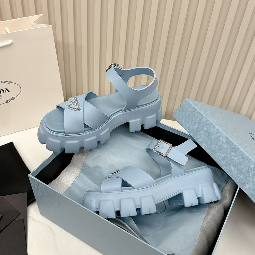 Pra*a Monolith rubber sandals