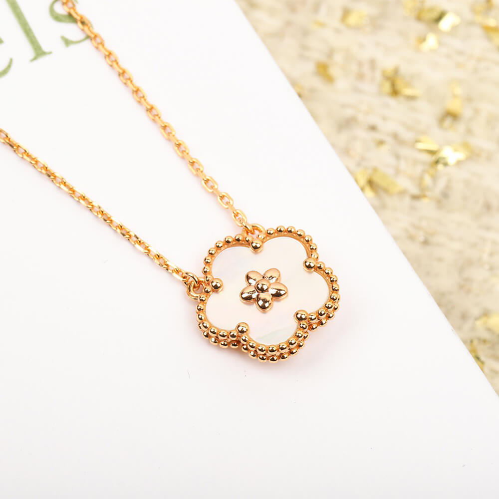 V*n Cl**f & Arpels Lucky Spring pendant, plum blossom