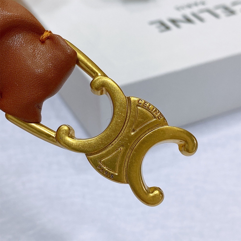 Ce1i*e Triomphe belt camel leather