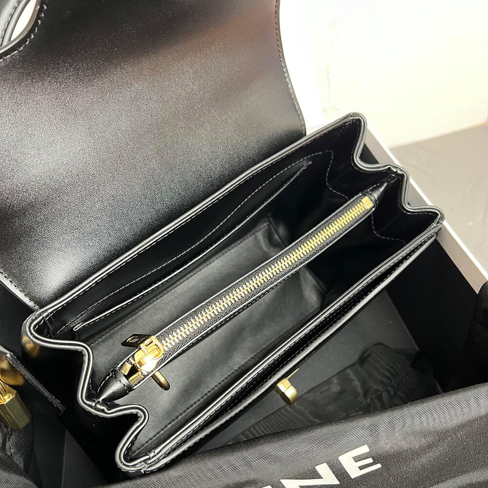 Ce1i*e SMALL 16 BAG IN SATINATED CALFSKIN(high-end grade)
