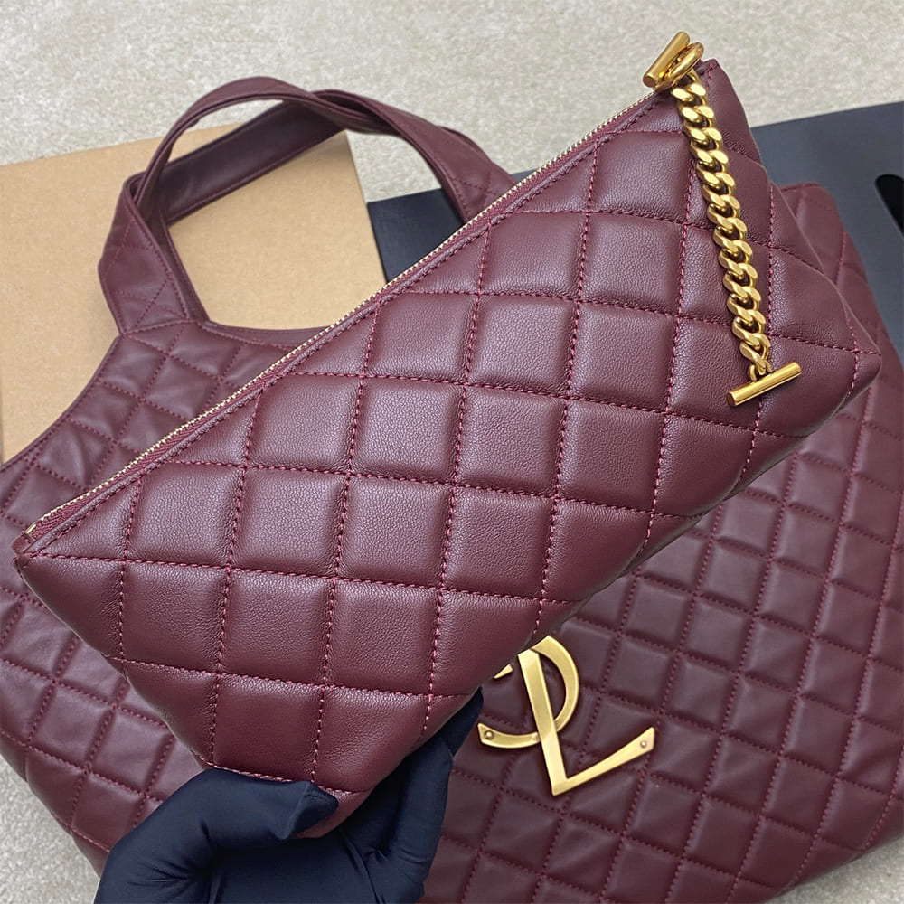Y51 ICARE MAXI SHOPPING BAG IN QUILTED LAMBSKIN(HIGH-END GRADE)